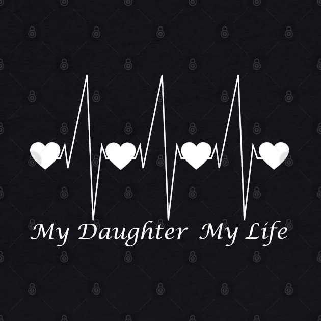 I Love My Daughter My Life Heartbeat by Mindseye222